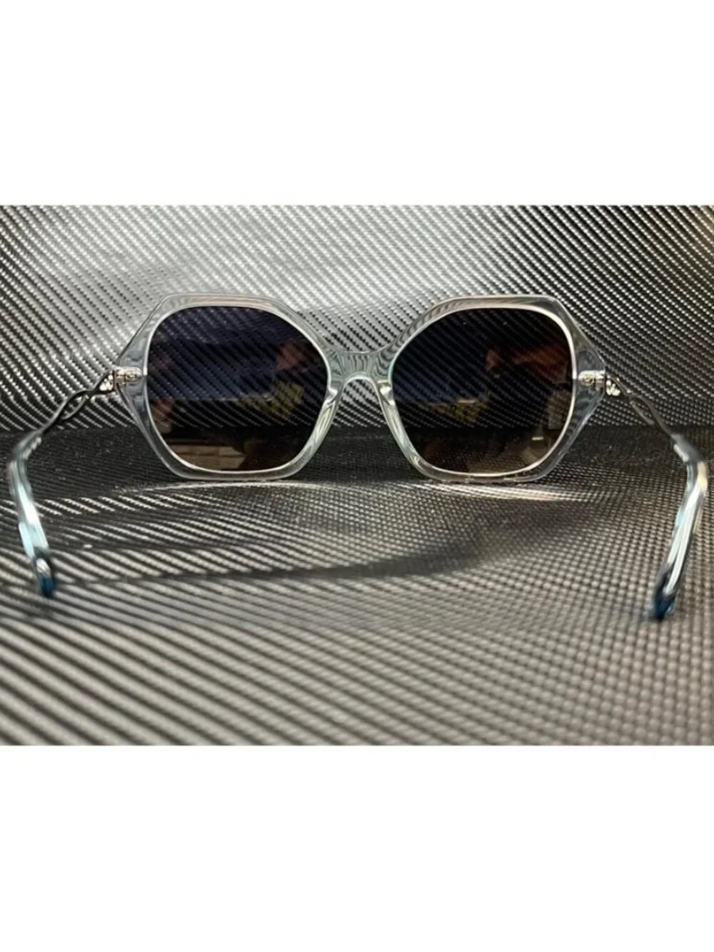 New Coach Women  Gradient Transparent Blue Sunglasses  57- 19- 140
